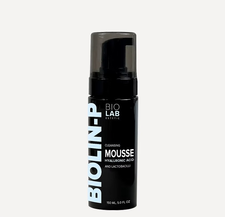 Очищуючий мус з гіалуроновою кислотою та лактобактеріями Cleansing Mousse with Hyaluronic Acid and Lactobac BIOLAB Estetic, 150 мл