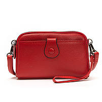 Жіноча шкіряна клатч сумка 88085 red.Купити жіночі сумки гуртом і в роздріб із натуральної шкіри в Україні, фото 3