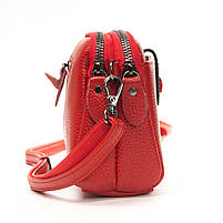 Жіноча шкіряна клатч сумка 88085 red.Купити жіночі сумки гуртом і в роздріб із натуральної шкіри в Україні, фото 6