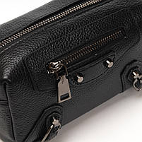 Жіноча шкіряна клатч сумка 60072 black. Купити жіночі сумки гуртом і в роздріб із натуральної шкіри в Україні, фото 5