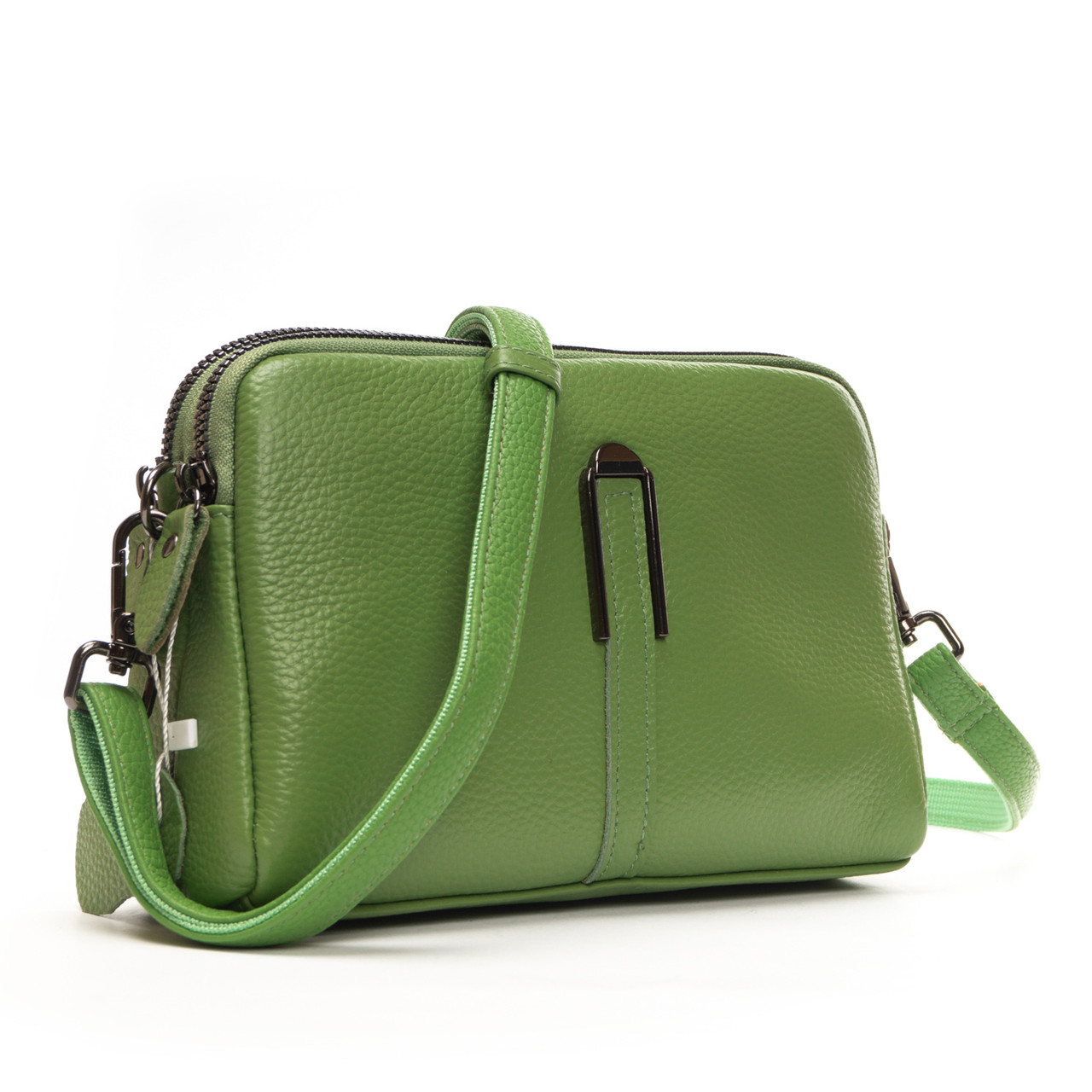 Жіноча шкіряна клатч сумка 99084 green. Купити жіночі сумки гуртом і в роздріб із натуральної шкіри в Україні