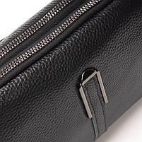 Жіноча шкіряна клатч сумка 99084 black. Купити жіночі сумки гуртом і в роздріб із натуральної шкіри в Україні, фото 5