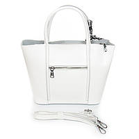 Cумка жіноча шкіряна 9712 white.Купити сумки жіночі із натуральної шкіри trandbags.com.ua, фото 4