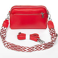 Cумка жіноча шкіряна 8960 red.Купити сумки жіночі із натуральної шкіри trandbags.com.ua, фото 5