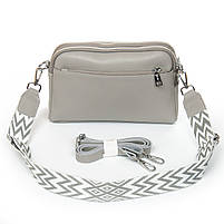 Cумка жіноча шкіряна 8960 grey.Купити сумки жіночі із натуральної шкіри trandbags.com.ua, фото 5