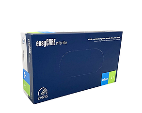 Рукавички нітрилові блакитний без пудри L easy CARE