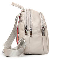 Жиночий шкиральний рюкзак 2058-9 l.beige.Купити жіночі рюкзаки гуртом і в роздріб із натуральної шкіри в Україні, фото 5