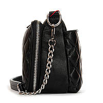 Cумка жіноча шкіряна 8912-10 black.Купити сумки жіночі із натуральної шкіри trandbags.com.ua, фото 5