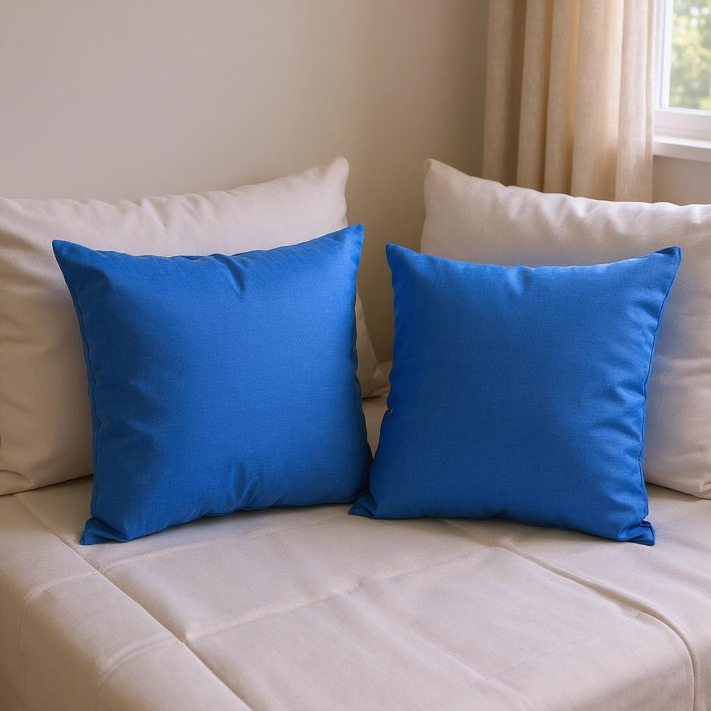 Наволочка (Бязь Голд Люкс) "Блакитний однотонний" | 50х50 Від 2х шт., фото 1