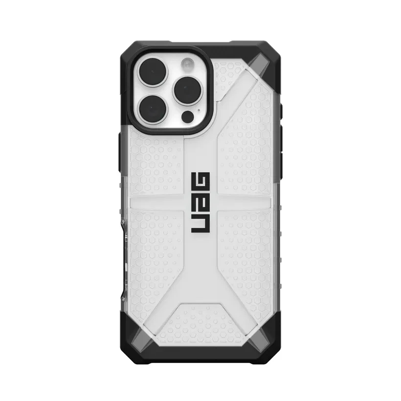 Чохол-бампер для телефону UAG Plasma для iPhone 16 Pro Max Напівпрозорий з чорним (114478114343)