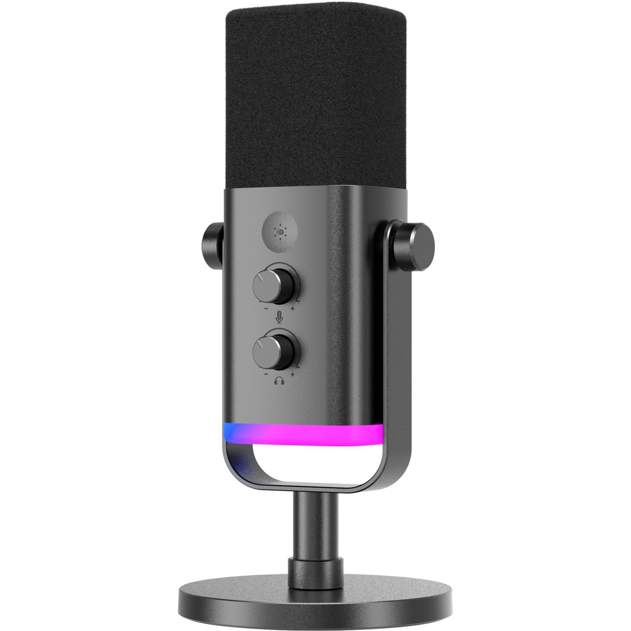 Мікрофон динамічний Fifine AM8 USB/XLR з RGB підсвічуванням Black