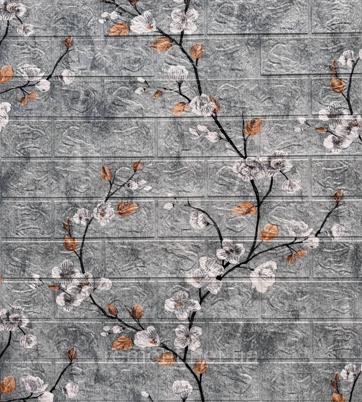 №104 Самоклеюча 3D панель "Сакура" 77×70 см товщина 4 мм, фото 1