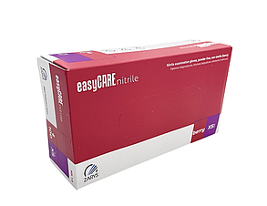Рукавички нітрилові малиновий без пудри ХS easy CARE
