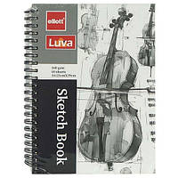 Скетчбук А4 60 аркушів 160 г/м² Ellott Luva Sketch Book CLBZ-001-А4 бокова спіраль