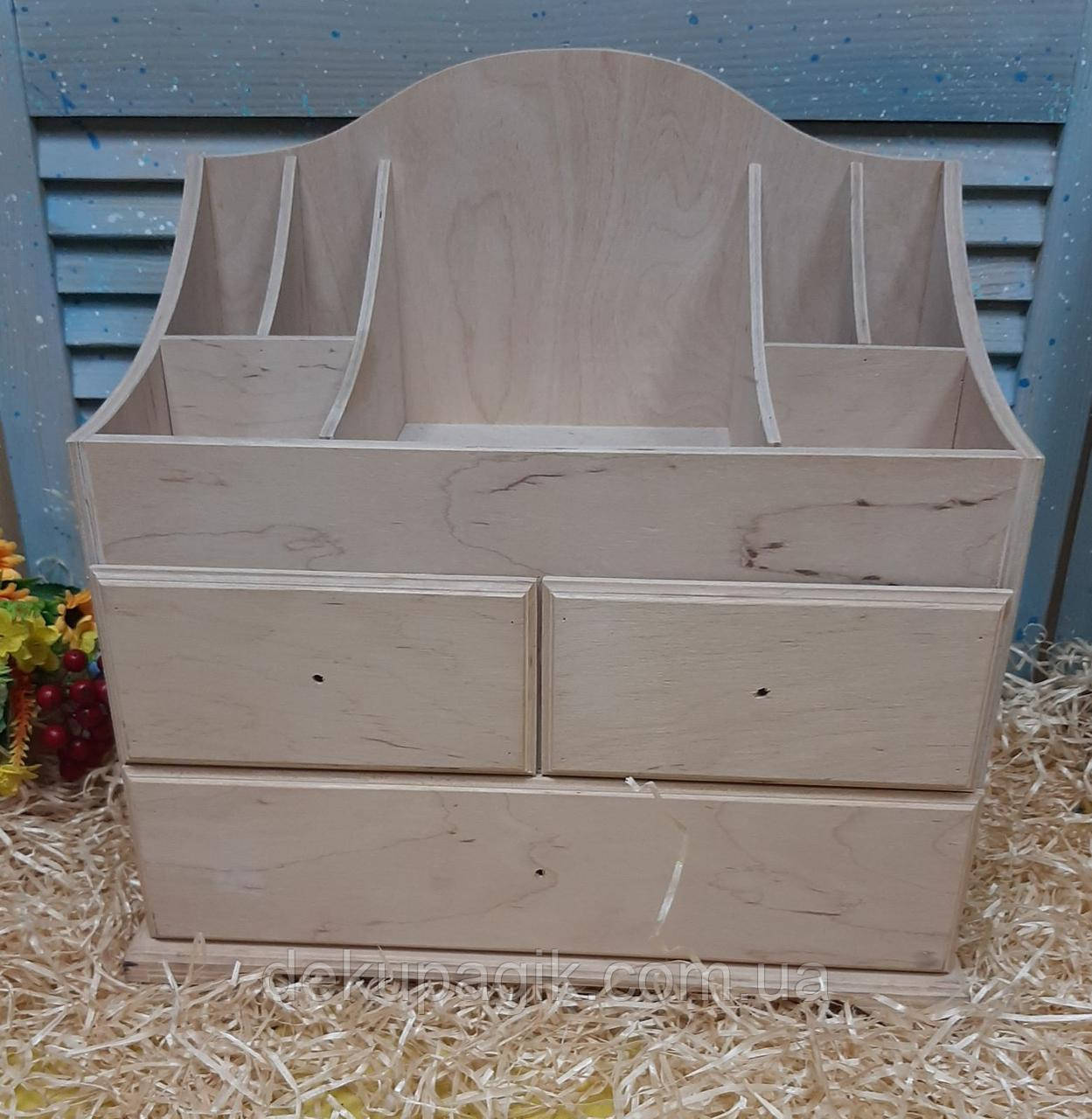 Комод - органайзер для косметики 35.5х35х19см (фанера 1см), фото 1