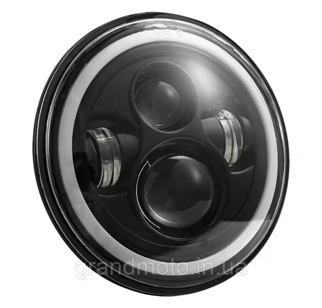 7-дюймова LED-фара з ДХО та поворотником IP67 для мотоциклів і позашляховиків, фото 1