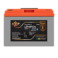 Акумулятор LP LiFePO4 12,8V - 32 Ah (410Wh) (BMS 40А/32A) пластик LCD Smart BT