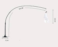 Интерактивная удочка-дразнилка на присоске с перьями и колокольчиком для кошек черная, фото 10