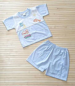 Костюм (футболка та шорти) з принтом для дітей 6/18 міс.; Гурт. Таїланд