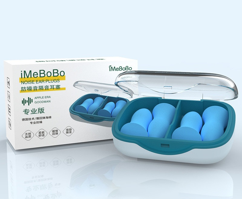 Комплект берушів 2 пари в кейсі протишумні для сну як захист від шуму і хропіння., фото 1