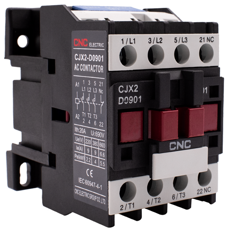 Електромагнітний контактор CNC CJX2-0901 4кВт 380В 9А (Б00029047)