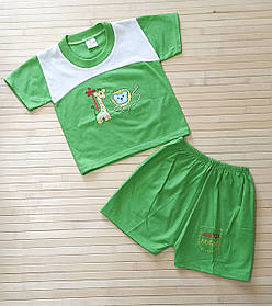 Костюм (футболка та шорти) з принтом для дітей 6/18 міс.; Гурт. Таїланд