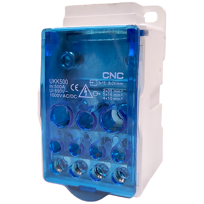 Розподільчий блок CNC FTUKK500 500А 49х95х49мм на DIN-рейку (Б00043071)