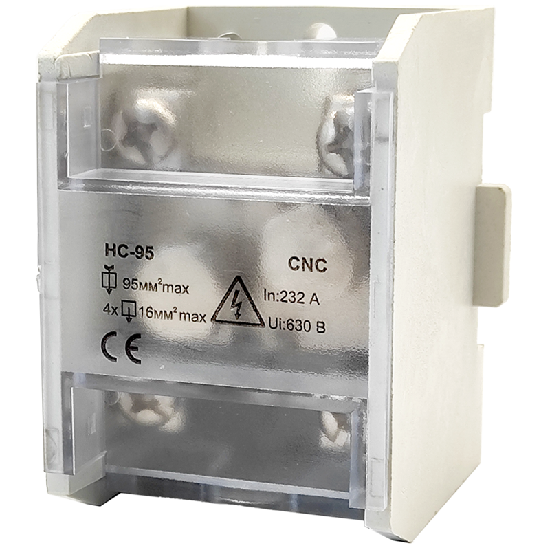 Кабельний розгалудужувач CNC 95/16 250А/75А 4х16мм2 з кришкою (Б00043418)