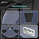 Пластик SUNLU Silk PLA+ Tri-Color Black Gold Purple, RS v3, 1.75мм, 1кг, 205-230°C, Чорний Золото Фіолетовий філамент для 3Д-друку, фото 8