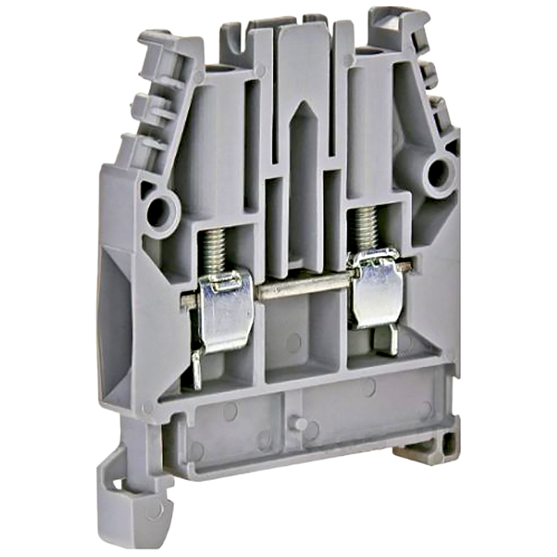Клемник CNC JXB-2,5 ø0,5-2,5 на DIN-рейку сірий (000000448)