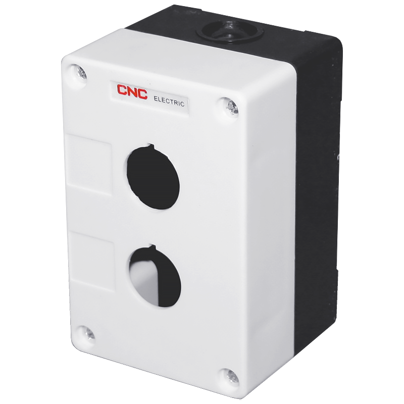 Корпус кнопкового поста CNC LAY5-2 2 місця IP10 білий (Б00030661)