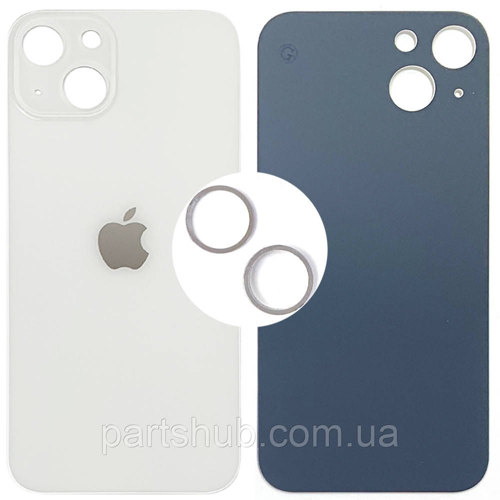 Задня кришка Apple iPhone 13 (біла оригінал Китай з кільцями), фото 1