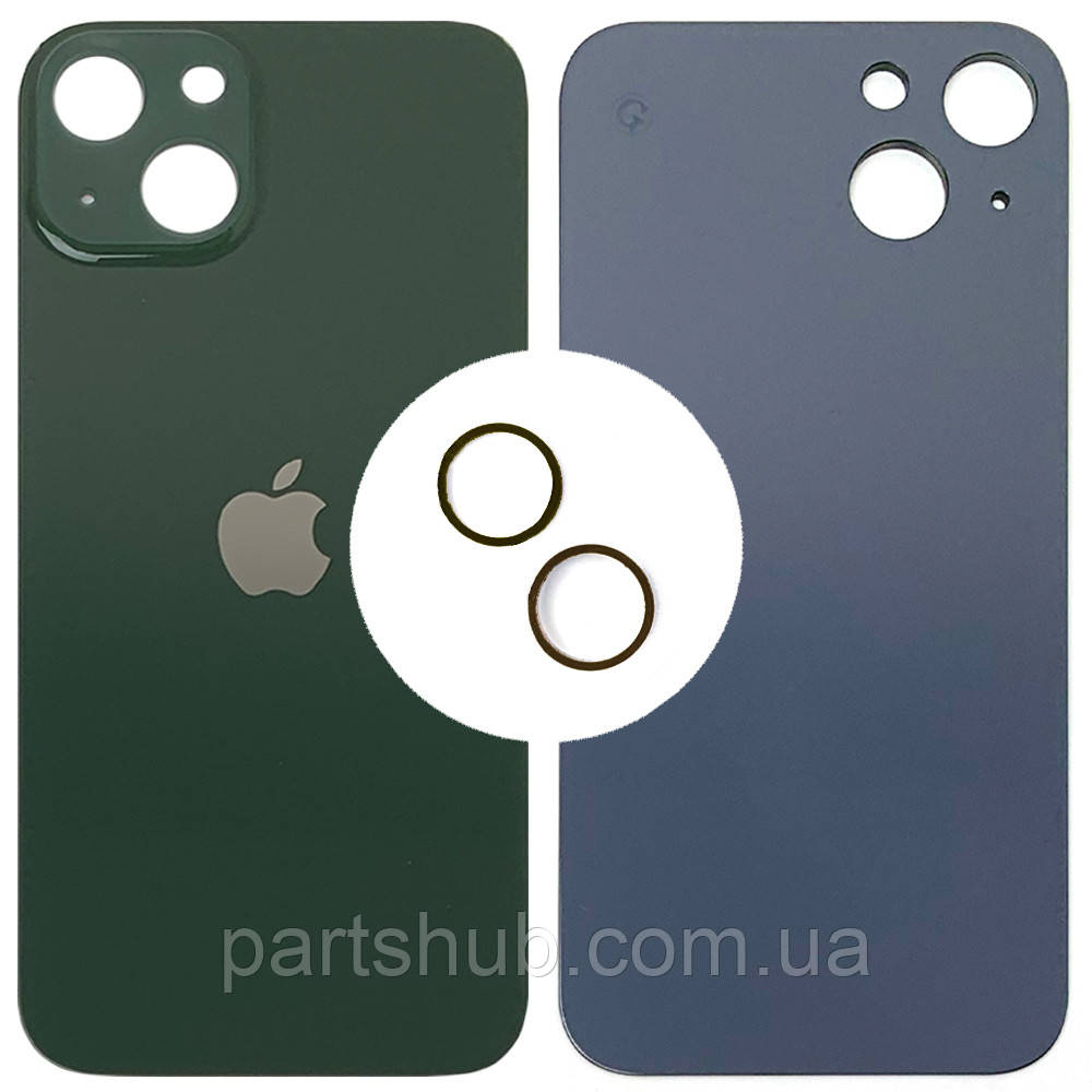 Задня кришка Apple iPhone 13 (зелена оригінал Китай з кільцями), фото 1