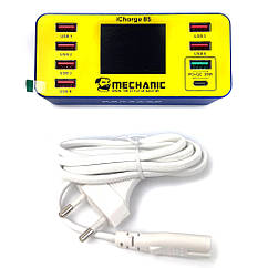 Зарядний пристрій Mechanic iCharge 8S 40W (6 USB + 1 USB QC3.0 + 1 Type C 20W)