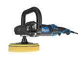 Полірувальна машина для автомобілів 180 мм 1400 вт geko g80296, мережева полірувальна машинка, фото 2