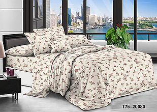 Ранкова Троянда - Бязь 3D - Двоспальний комплект постільної білизни