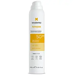 Sesderma Repaskin Transparent Spray SPF50+ Ліпосомальний Сонцезахисний Спрей Для Обличчя 200 мл