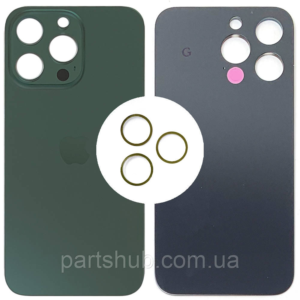 Задня кришка Apple iPhone 13 Pro (зелена оригінал Китай з кільцями), фото 1