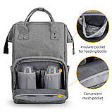 Рюкзак на коляску для мами Mark Ryden Supermom MR8703 (Сірий), фото 7