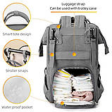 Рюкзак на коляску для мами Mark Ryden Supermom MR8703 (Сірий), фото 8