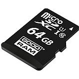 Micro-SDXC memory card 64 GB Goodram (з SD адаптером) class 1, фото 4