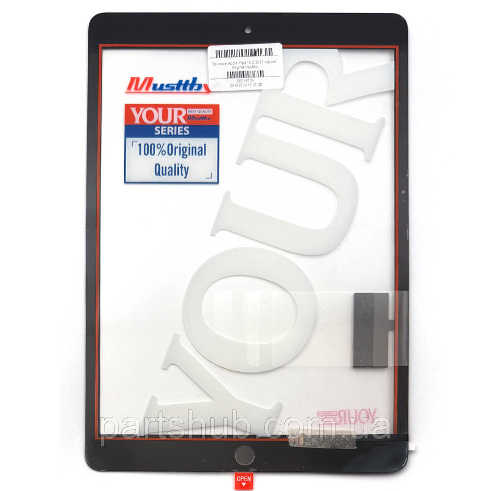 Тачскрін Apple iPad 10.2 2021 A2602, A2603, A2604, A2605, iPad 9 (чорний Original Musttby), фото 1