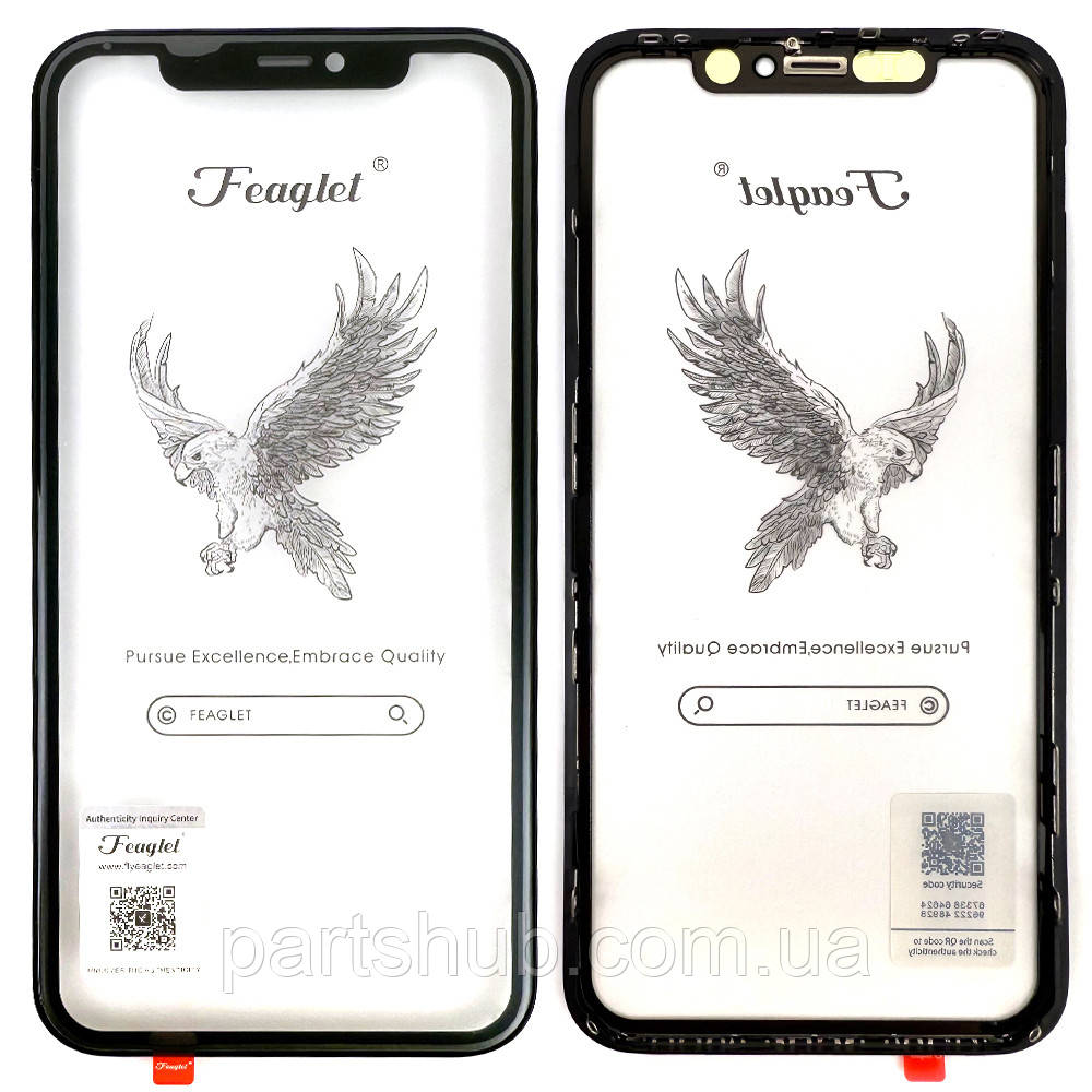 Скло дисплея Apple iPhone 11 (оригінал Китай з рамкою, без OCA), фото 1