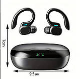 Бездротові навушники з LED-дисплеєм — сенсорне керування, TWS-навкладники-вкладки для ігор і спорту, фото 3