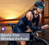 Бездротові навушники з LED-дисплеєм — сенсорне керування, TWS-навкладники-вкладки для ігор і спорту, фото 8