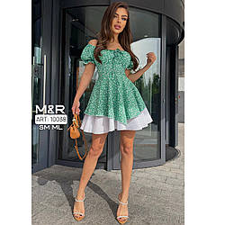 Жіноче Коротке плаття на літо Розміри: 42-44 і 44-46 (21307-2)