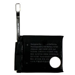 Акумулятор Apple A2181 Watch 5 44 мм A2093, Watch SE 44 mm  A2352 296 mAh (оригінал Китай)