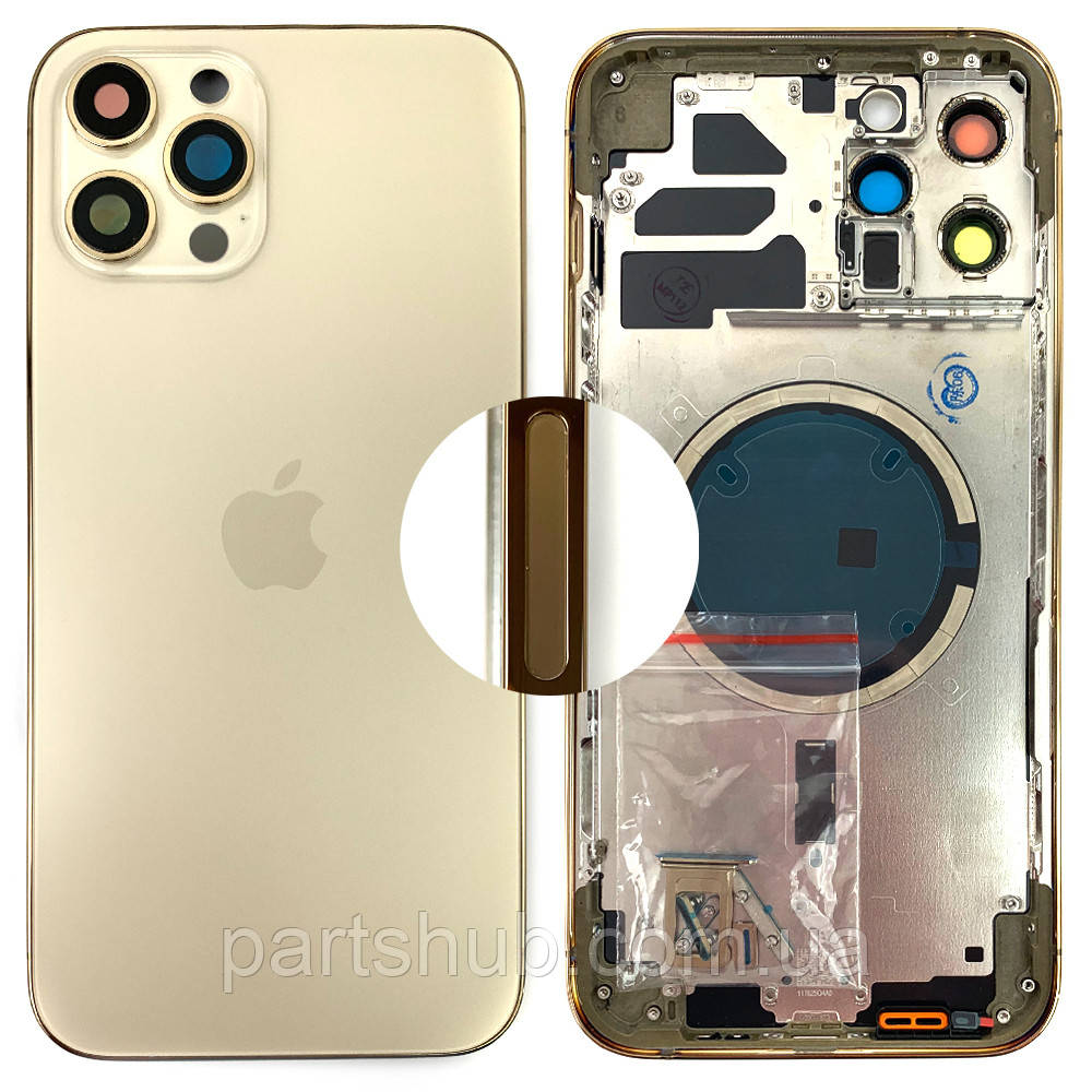 Корпус Apple iPhone 12 Pro Max (золотистий оригінал Китай US), фото 1
