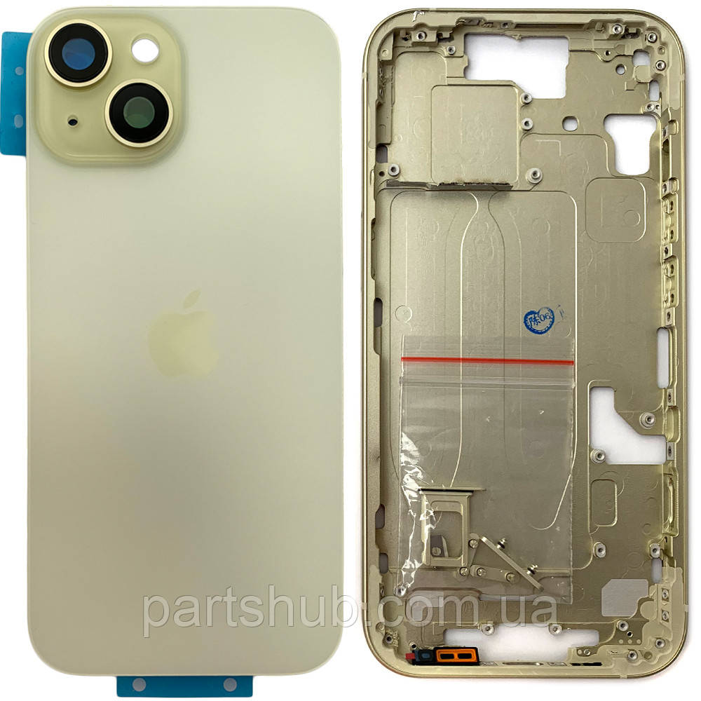 Корпус Apple iPhone 15 у зборі (жовтий EU версія), фото 1