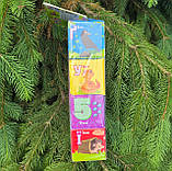 Розвиваючі дитячі Кубики з водонепроникної тканини, FUN Game Club, Тварини, 8 штук, м‘які, літери, геометричні фігури, в пакеті, фото 5